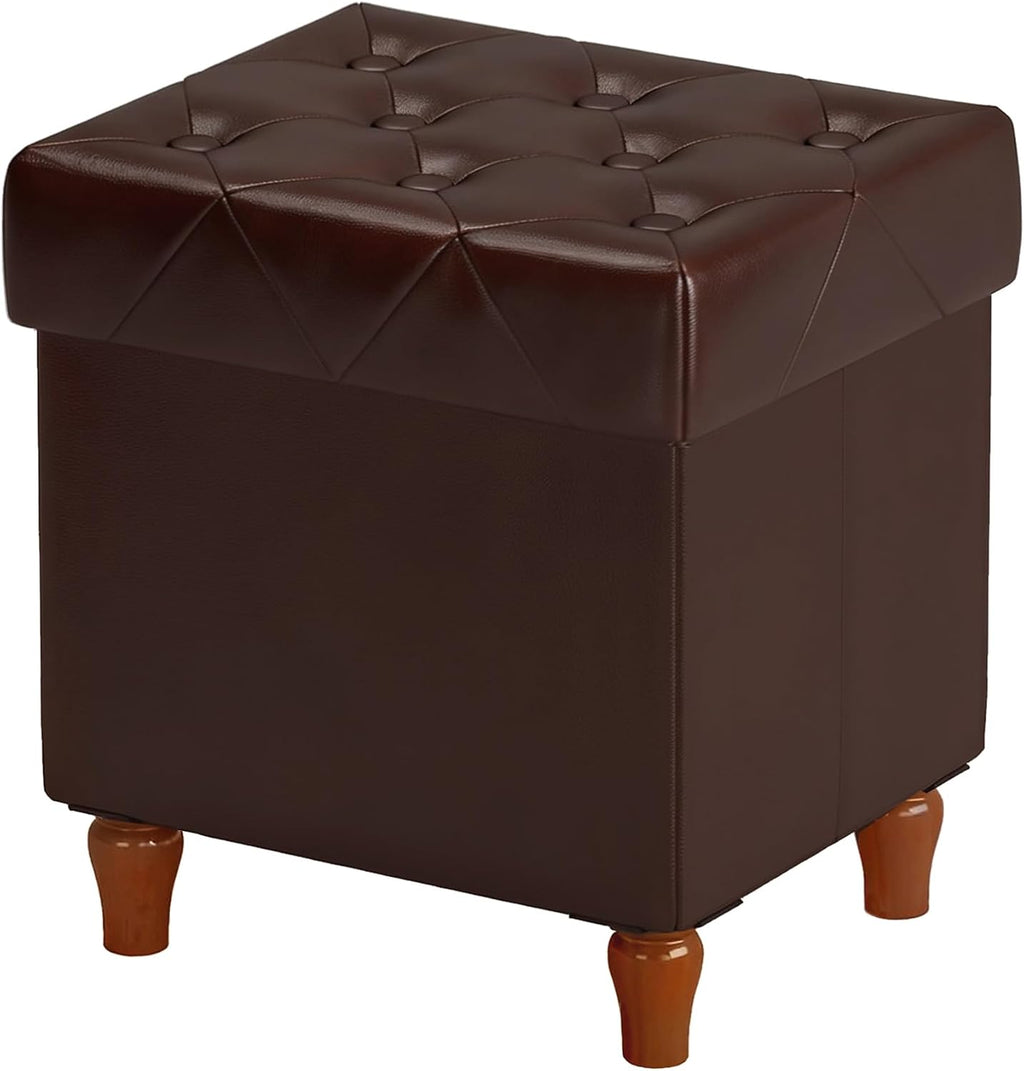 Folding Storage Ottoman Cube