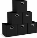 6 Pack Foldable Fabric Bins