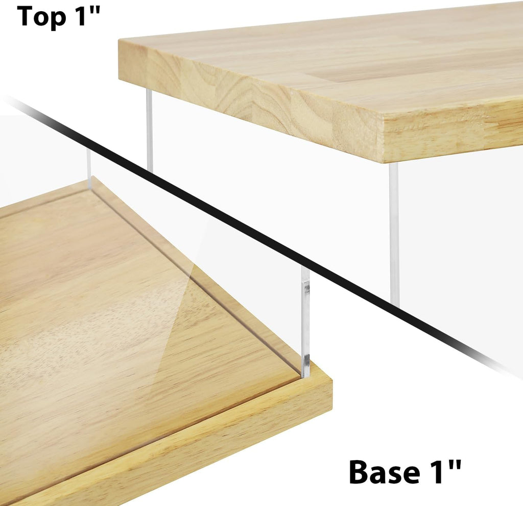 Wooden Base Acrylic Dustproof Display Case