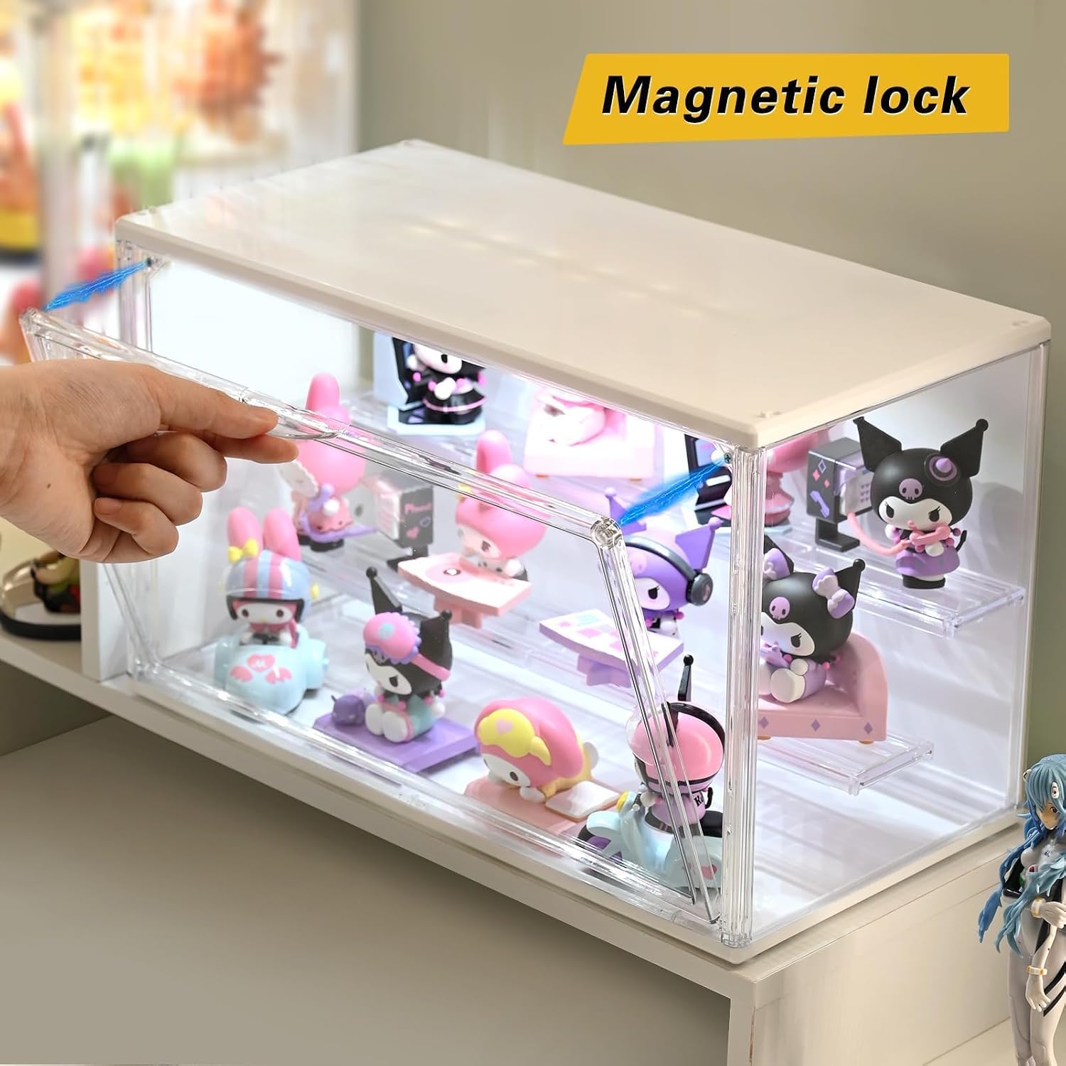 Lighted Acrylic Collectible Display Case 3 Pack