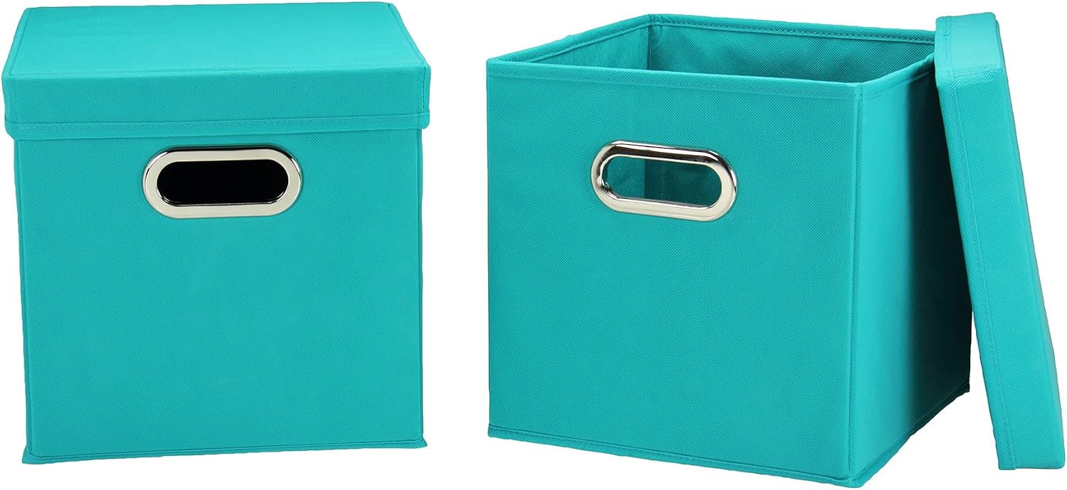Essentials Lidded Storage Cubes 2-Pack