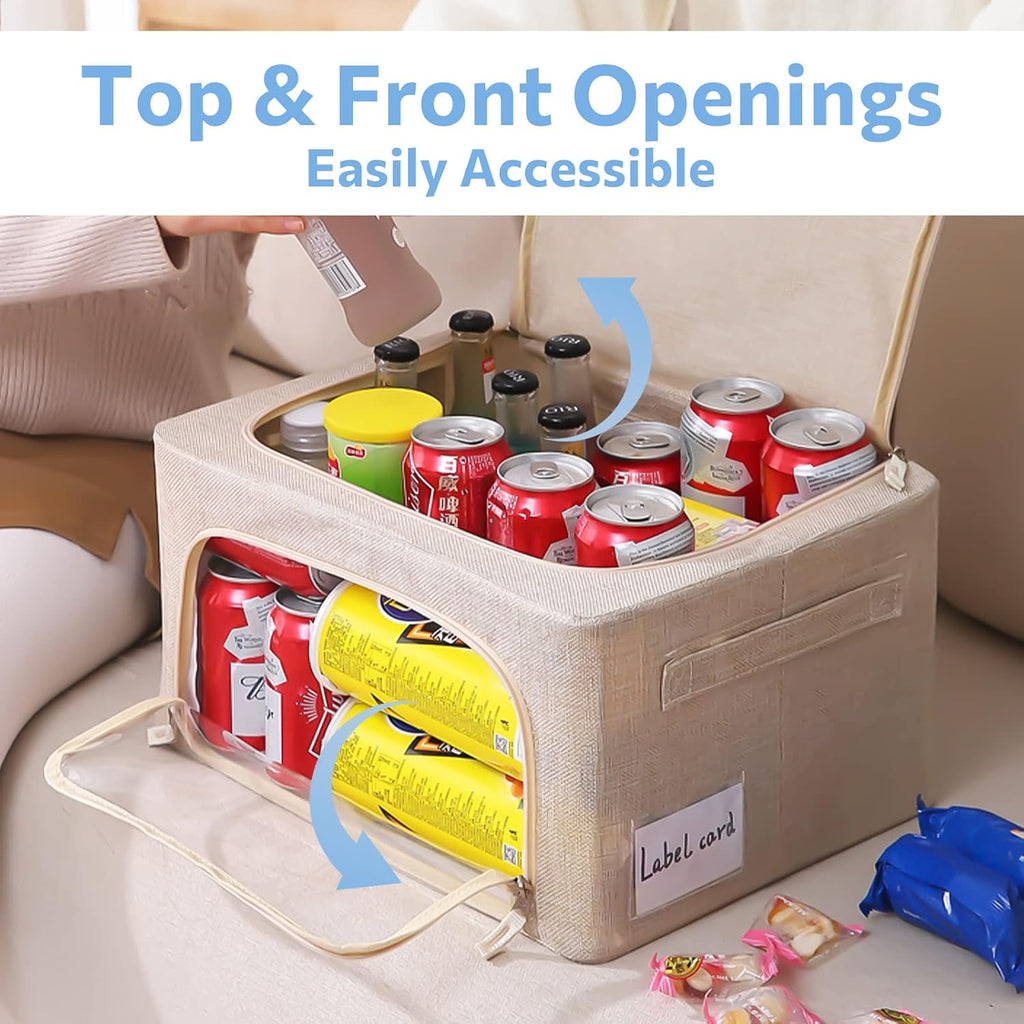 CYhom 3 Pack Window Linen Storage Bins