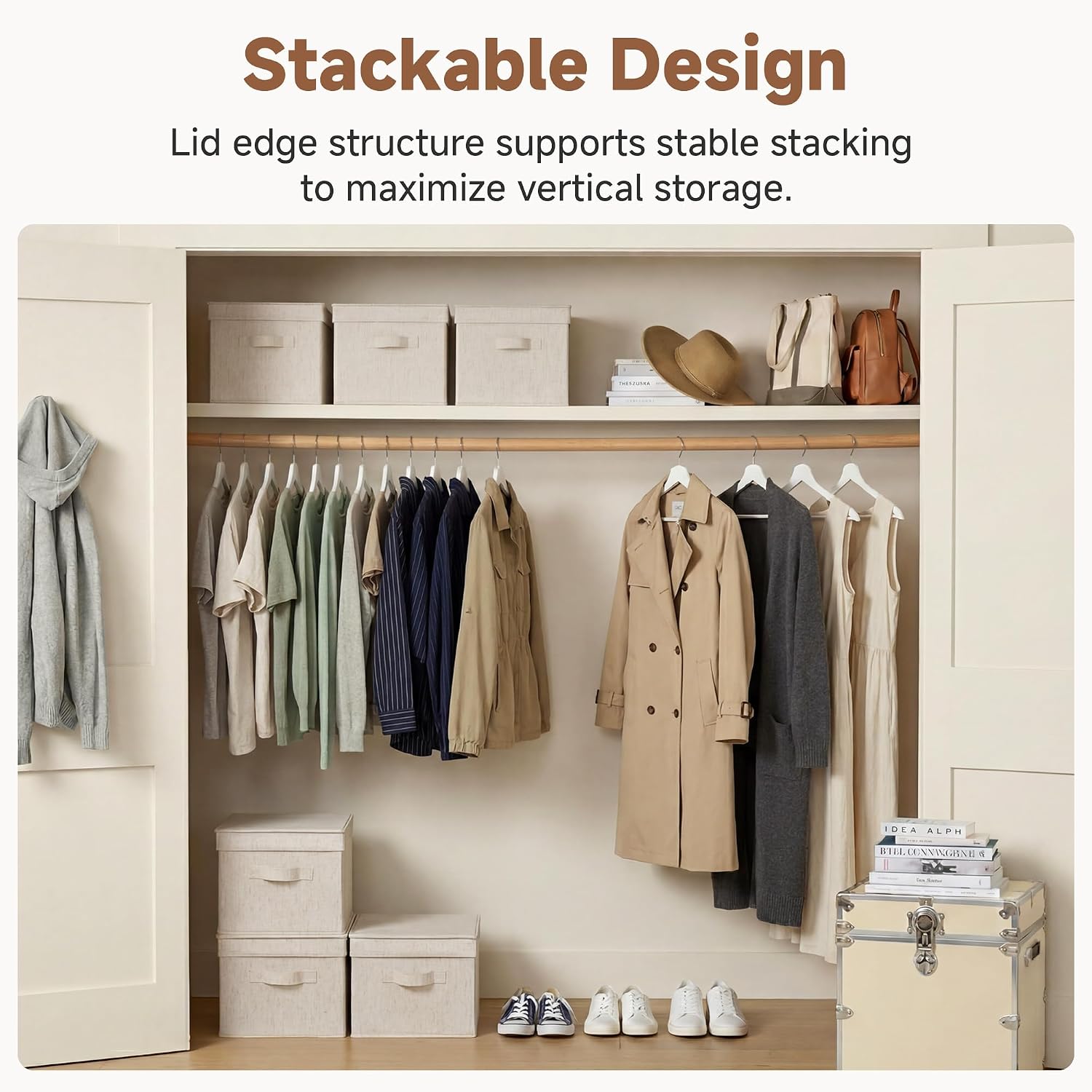 StorageWorks Lidded Fabric Bins 3-Pack