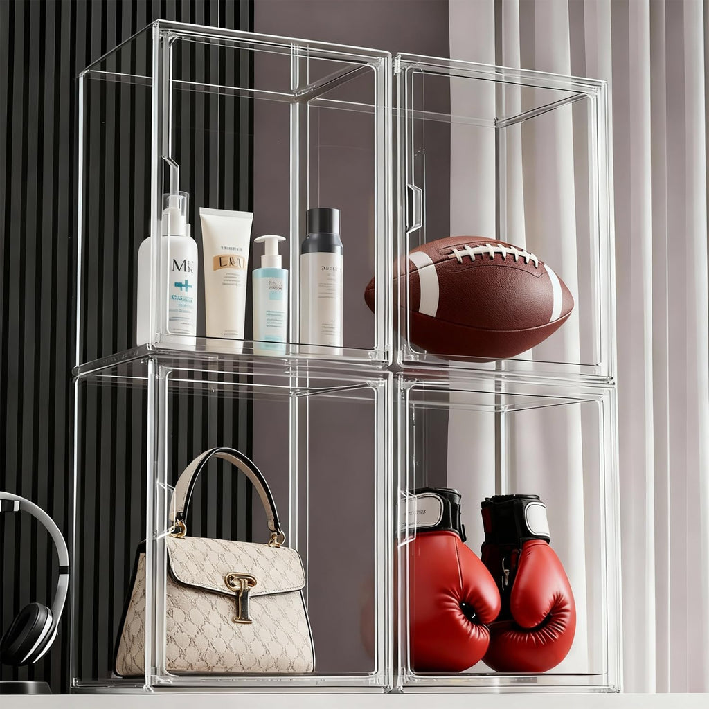 Magnetic Lid Acrylic Storage Bin