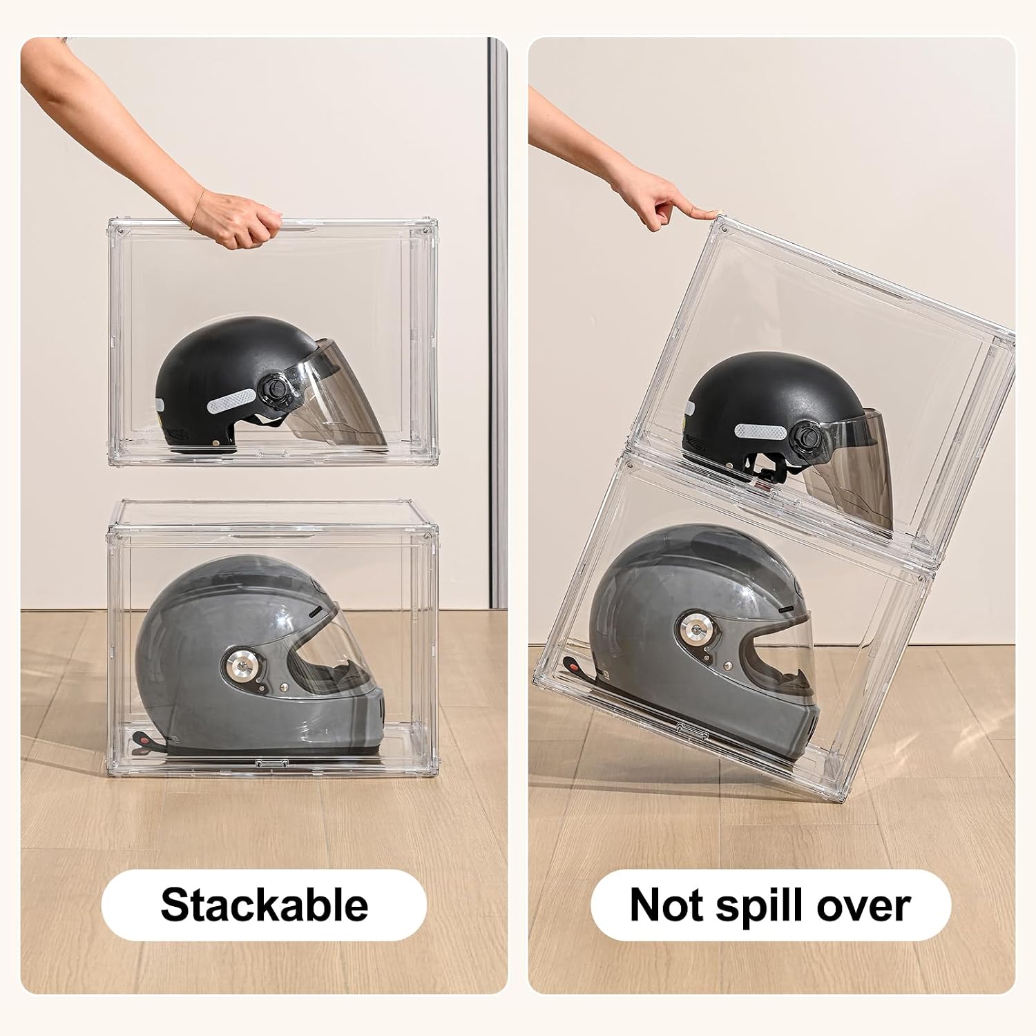 Large Magnetic Door Acrylic Storage Display Box