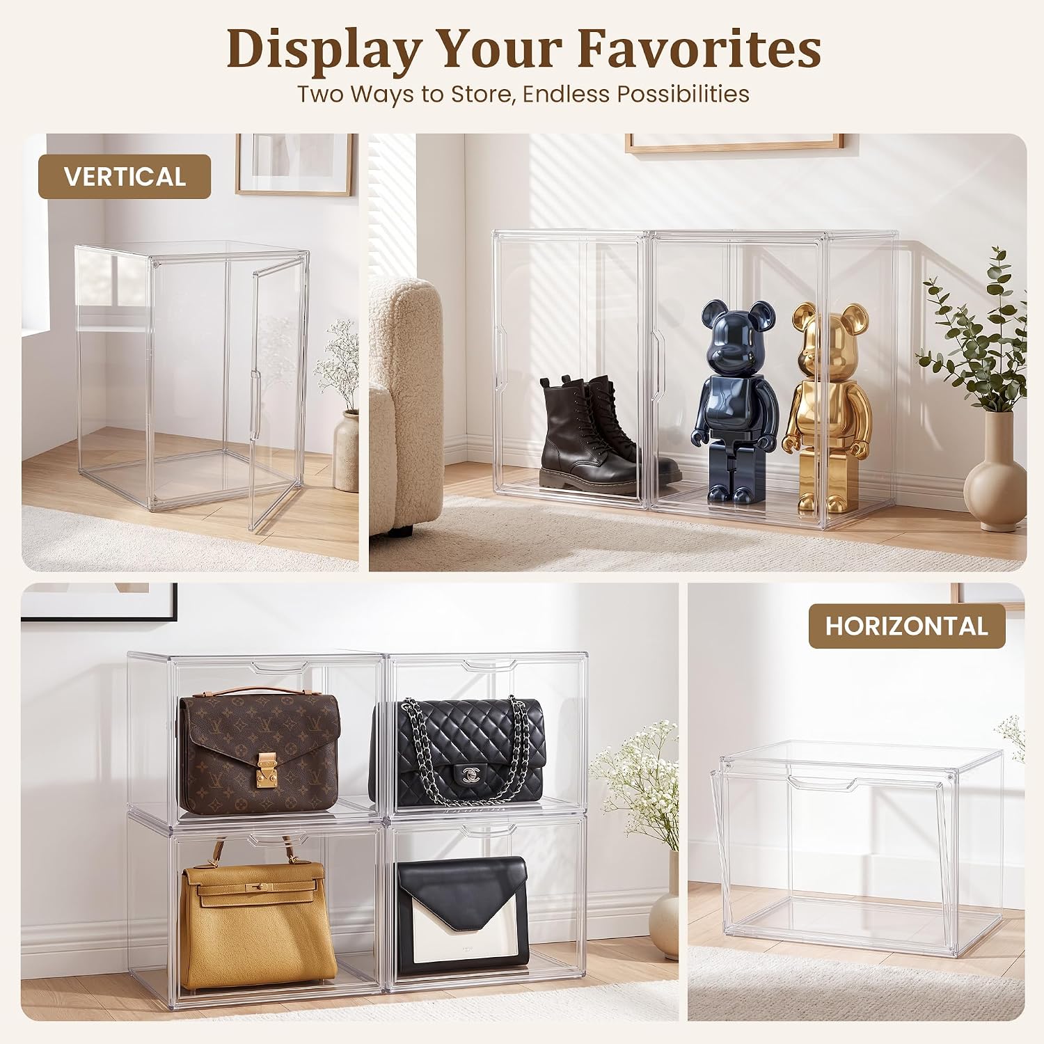 Magnetic Door XX-Large Acrylic Display Box