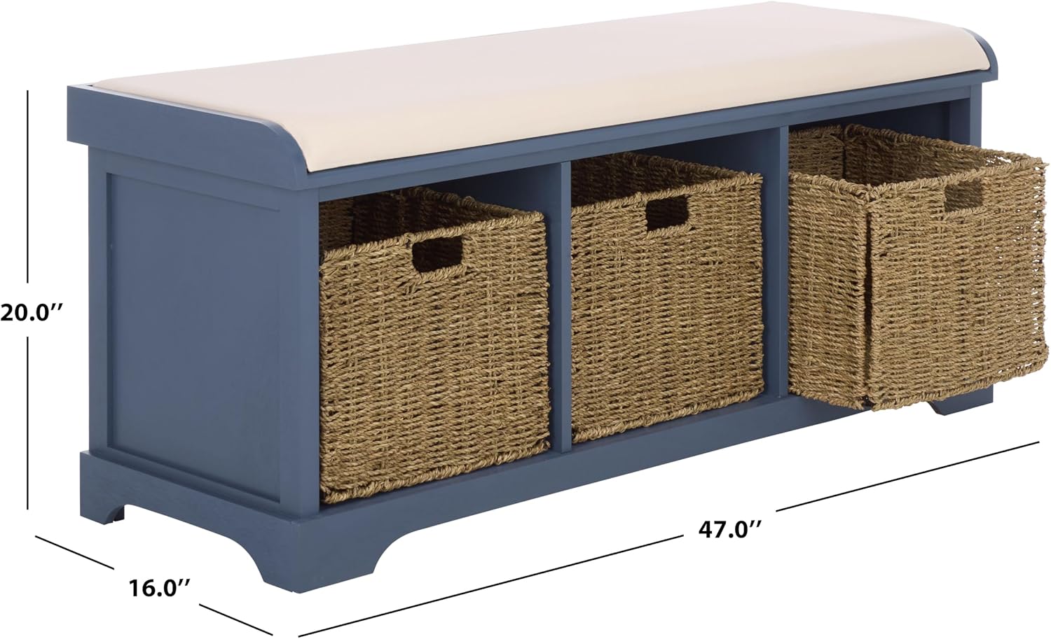 Farmhouse Lift-Top Lonan Storage Bench