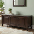 Solid Wood Storage Trunk Bench