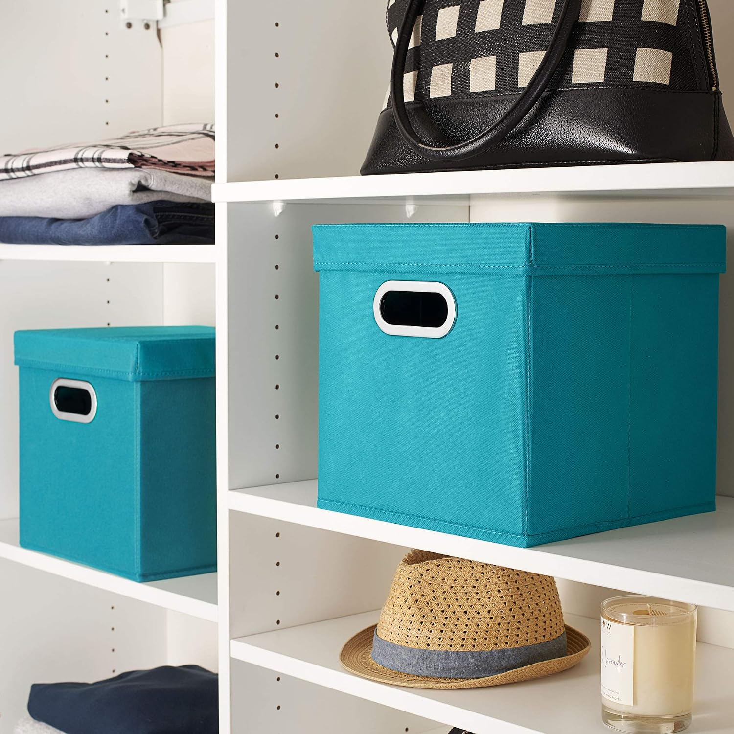 Essentials Lidded Storage Cubes 2-Pack