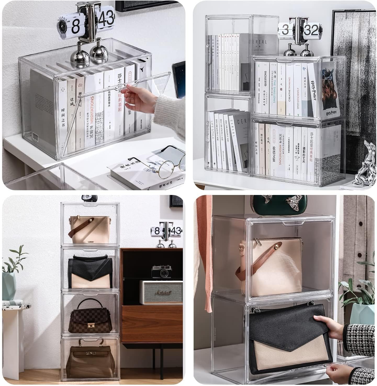 Stackable Dustproof Acrylic Storage Case