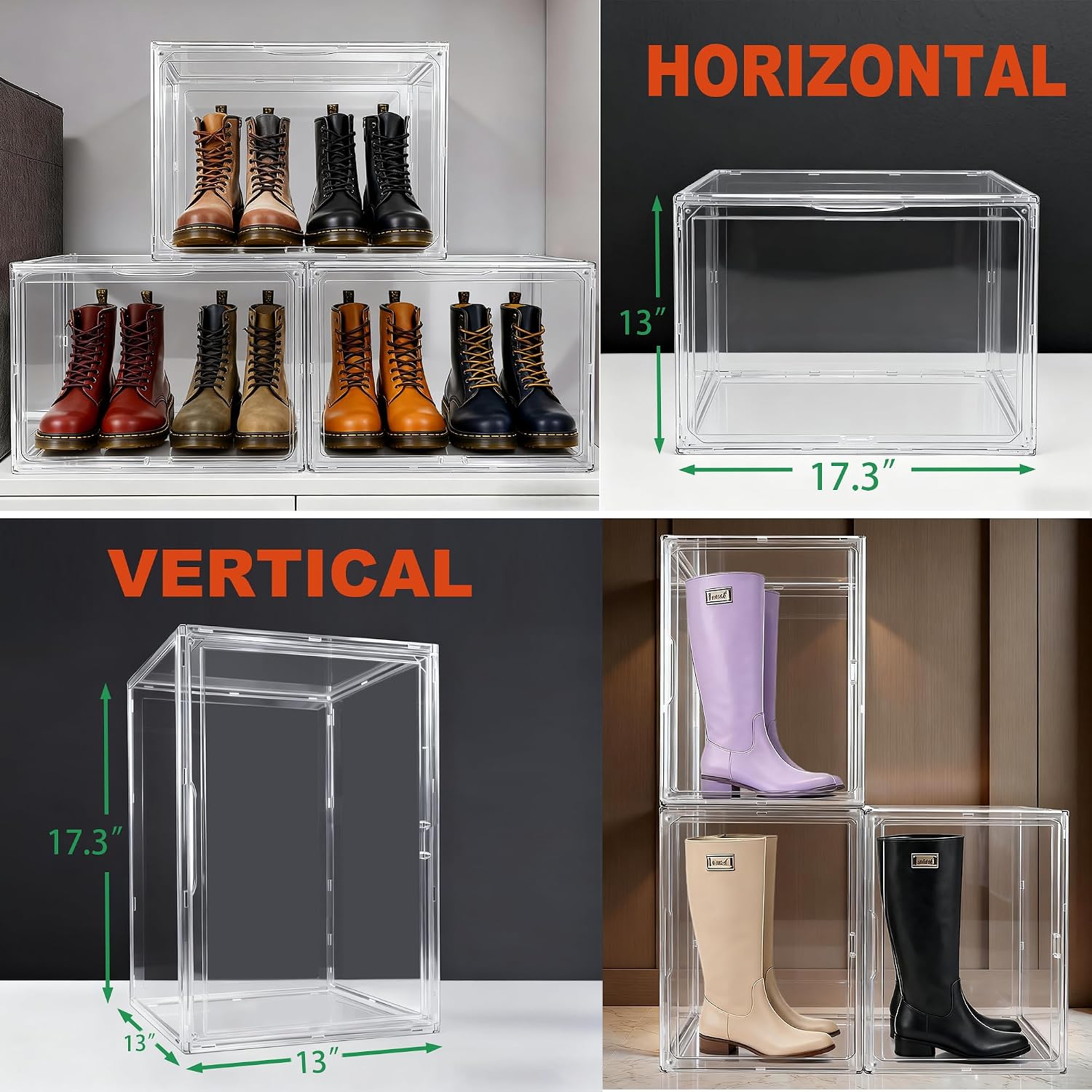 Oversized Magnetic Lid Acrylic Storage Box