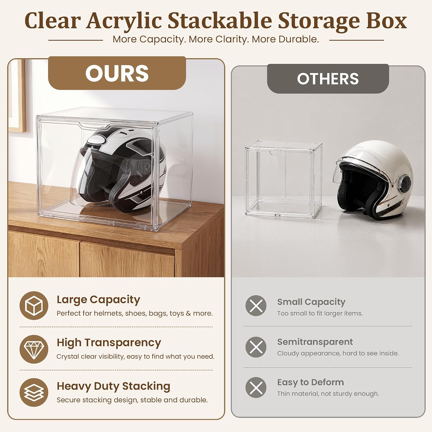 Magnetic Door XX-Large Acrylic Display Box