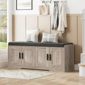 2-Tier Cushioned Shoe Storage Bench