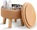 Wimarsbon Teddy Velvet Legged Round Ottoman