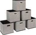 Household Essentials 6 Pack Foldable Fabric Cubes