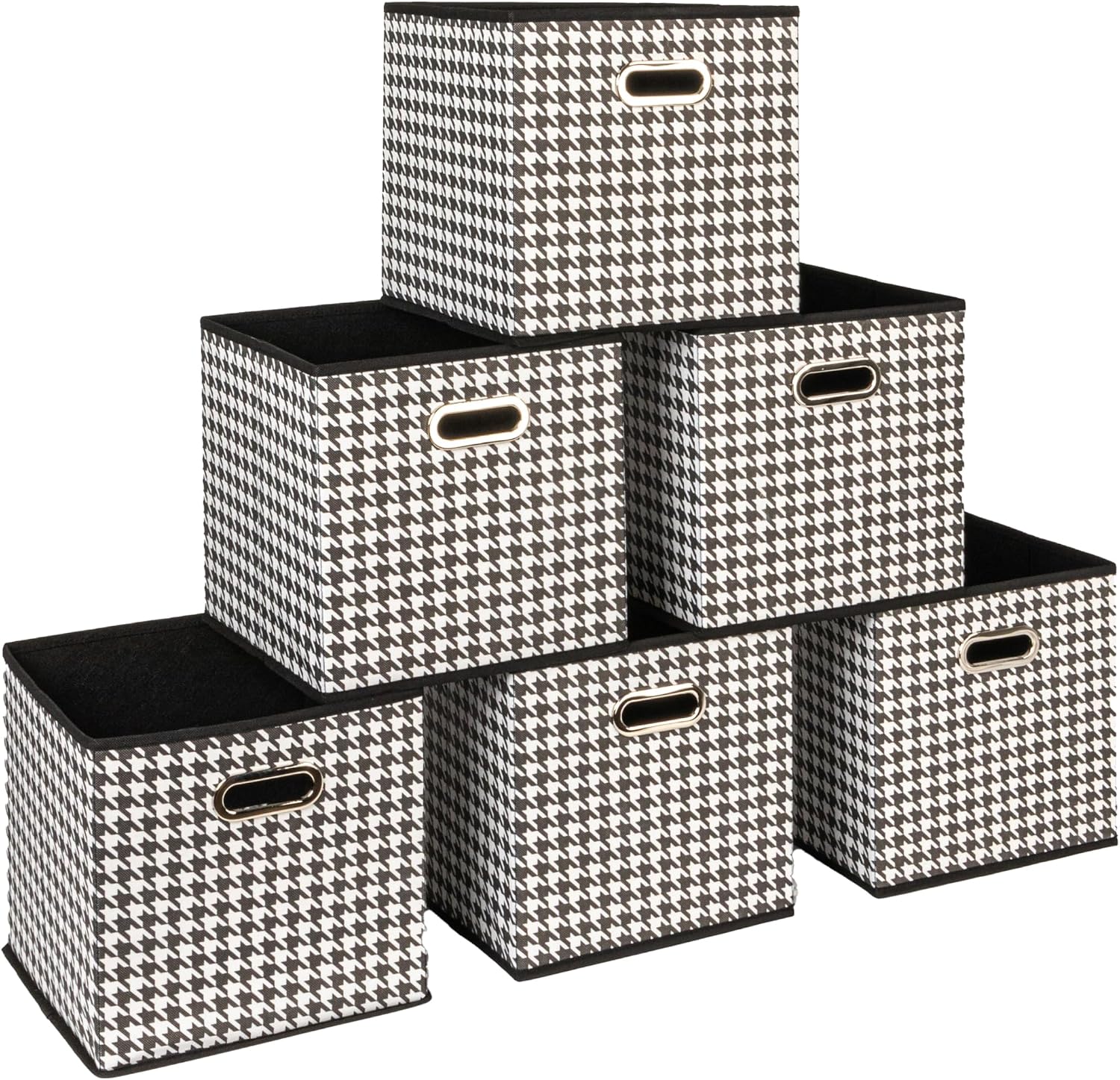 Household Essentials 6 Pack Foldable Fabric Cubes