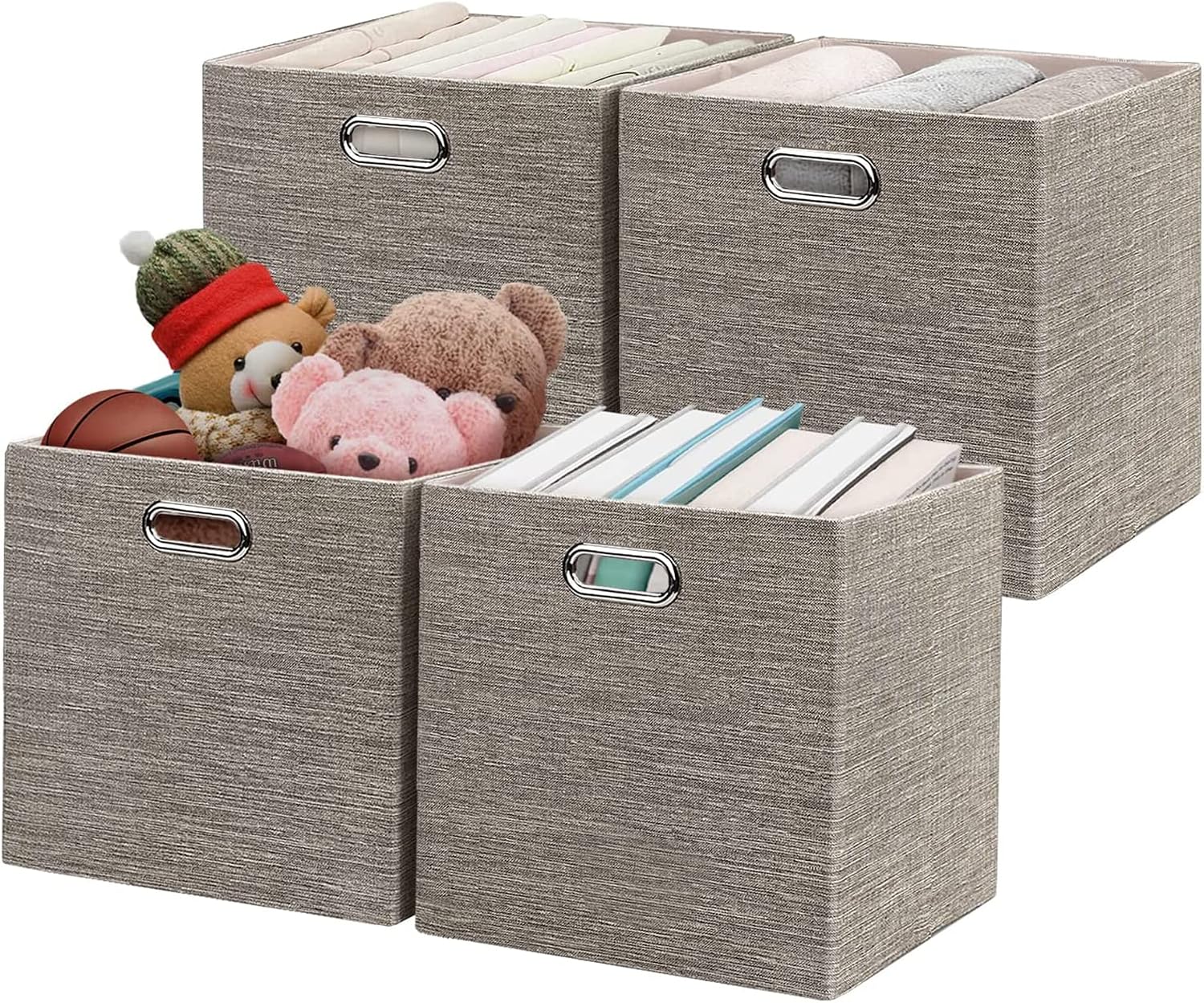 Posprica 4 Pack 13 Inch Thick Fabric Cubes